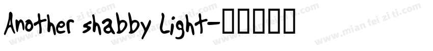 Another shabby Light字体转换